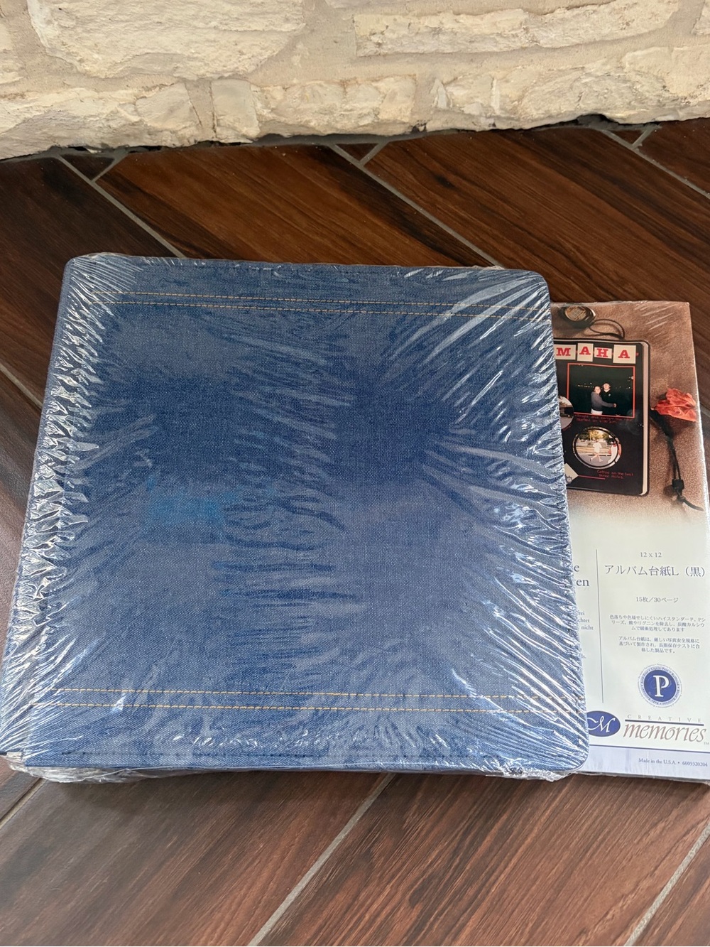 Creative Memories Denim 12 x 12 Photo Album & Set of Pages for Scrapbooking